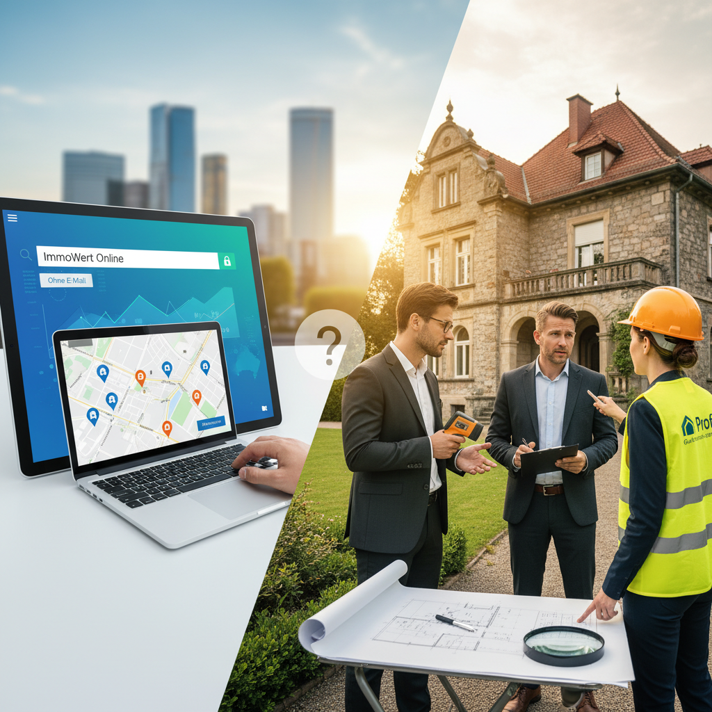 Immobilienbewertung online ohne E-Mail sinnvoll nutzen